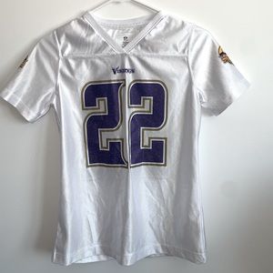 White and purple sparkly vikings jersey!